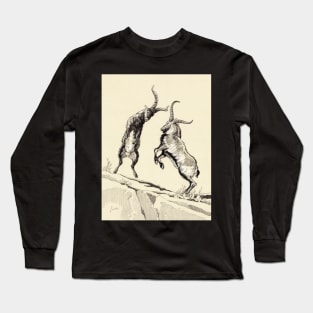 Capra Ibex fight Long Sleeve T-Shirt